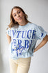 Kentucky Derby Southern Split Oversized Band Tee